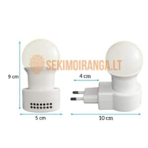 LEd naktinis šviestuvas slapta kamera