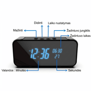 žadintuvas su kamera