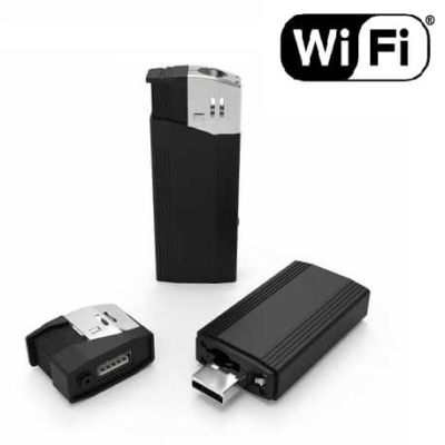 Зажигалка с потайной камерой для видеонаблюдения в реальном времени по WiFI